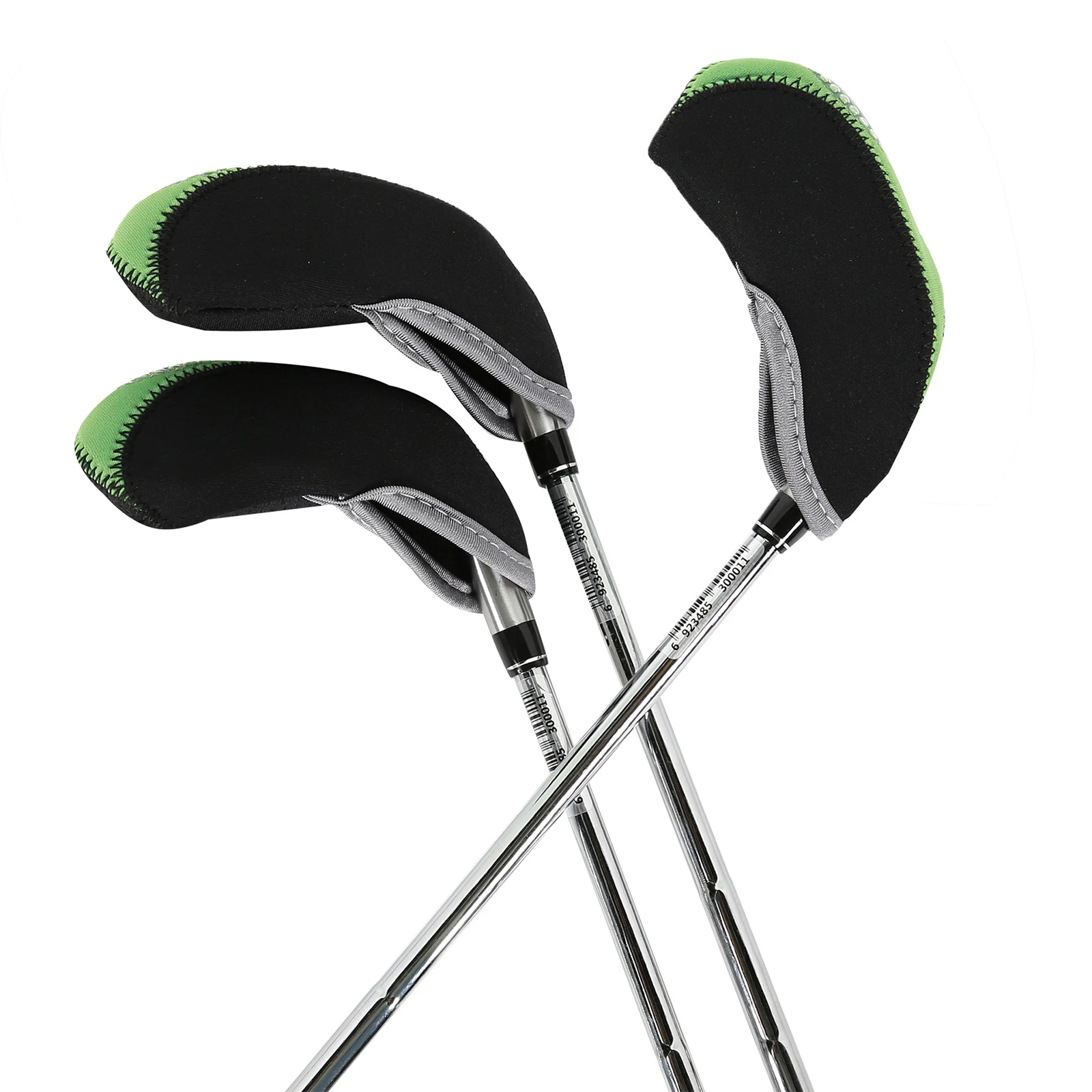 10Pcs Golf Iron Club Head Covers Golfing Supplies Contrast Color Headcovers Transparent Window