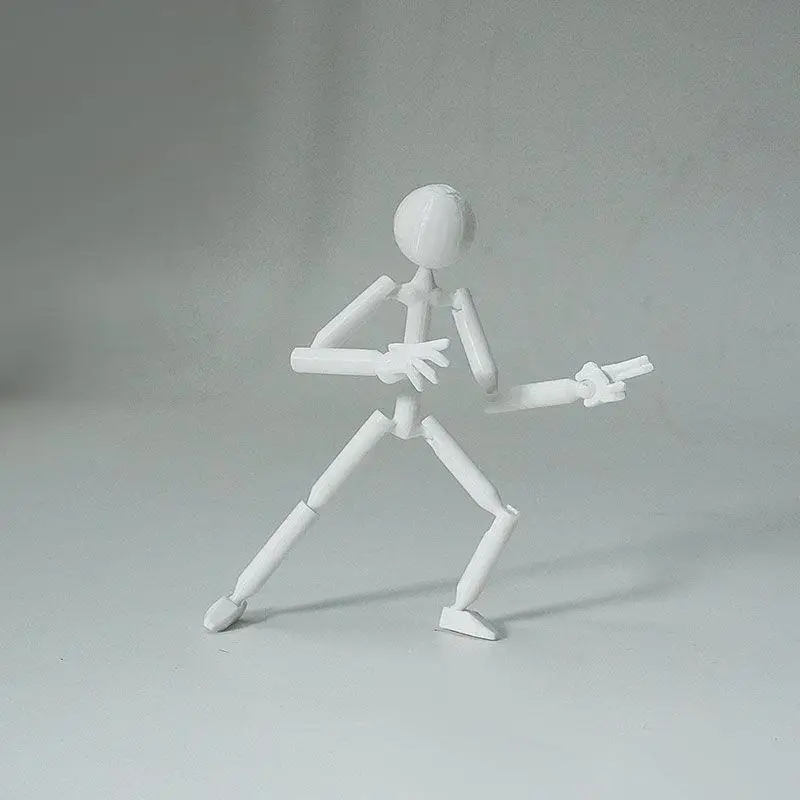 Movable 3D Printing Mannequin Multi-Jointed Multi Joint Stickman Toy Novelty Action Figure Stickman Assembled Robot