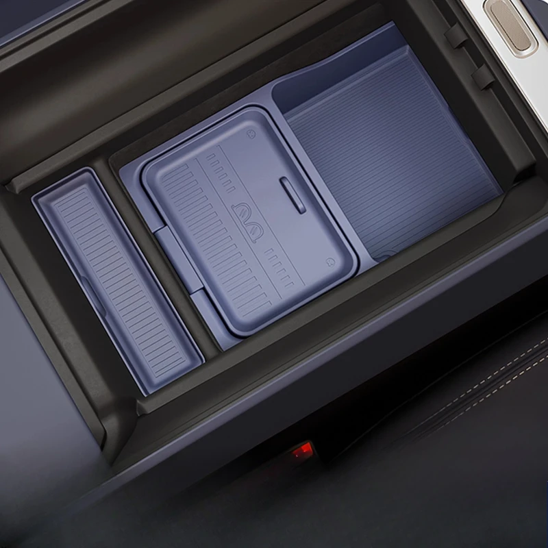

For Xiaomi YU7 Front center console armrest box dedicated storage box silicone protective pad interior accessories