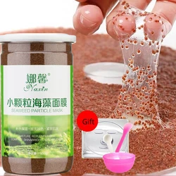 small granular seaweed mask deeply moisturizes brightens skin tone tightens skin shrinks pores repairs mask after acne removal