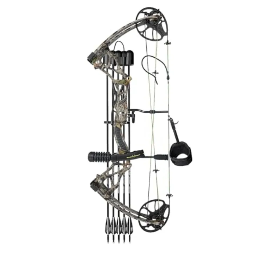 

Lightweight Compound Bow Package Fully Adjustable for Adults and Teens 23.5-31 Draw Length 0-70LBS Draw Weight Up to 320 FPS Li