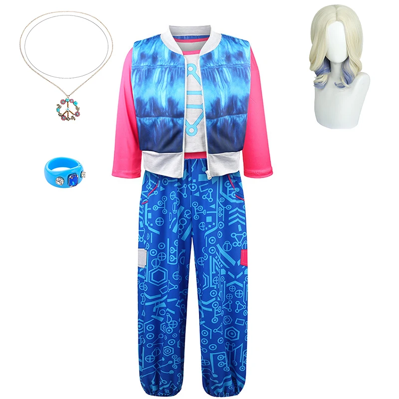 

Girls Zombies 4 Addison Cosplay Costume Kids Dawn of The Vampires Girls Clothing Outfits Halloween Carnival Party Fancy Suit