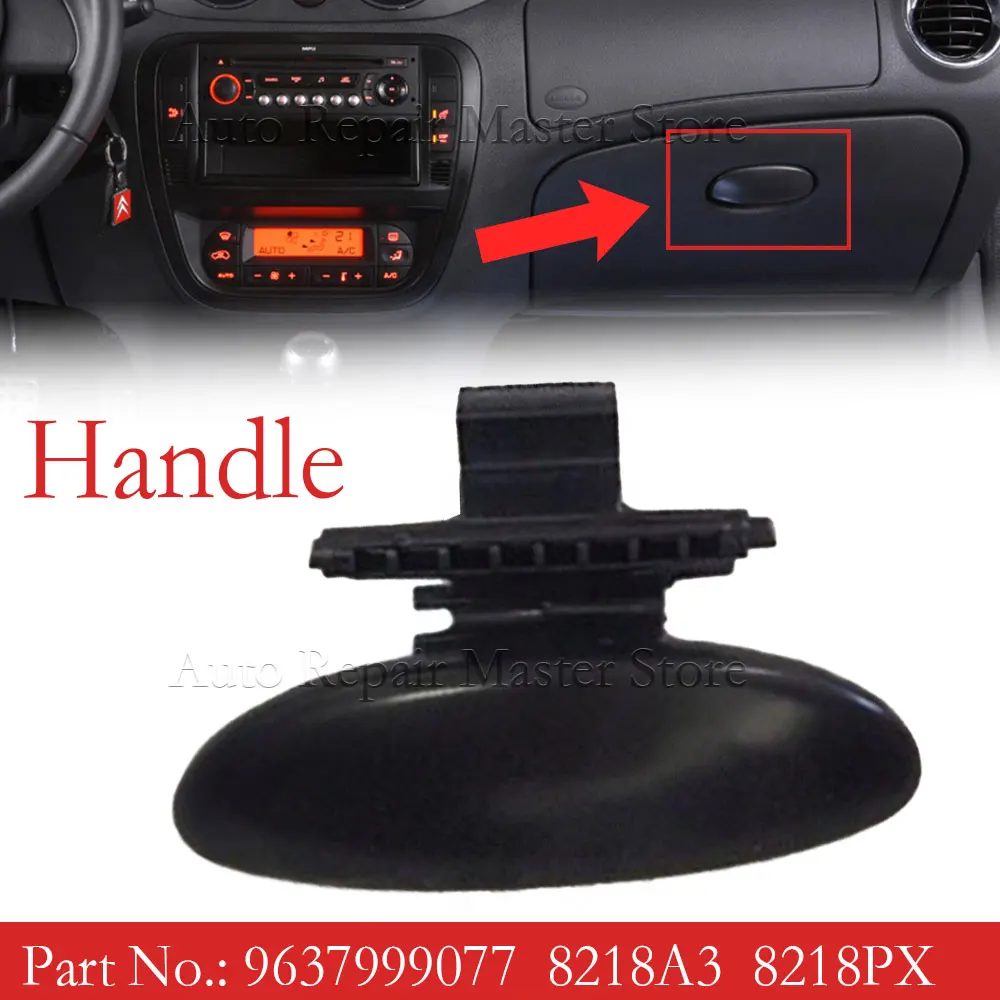 

Black Glove Box Door Side Front Bin Handle For Citroen C-Elysee C2 C3 Peugeot 301 206CC 207 2002 2003 2004 2005- 8218A3 8218PX
