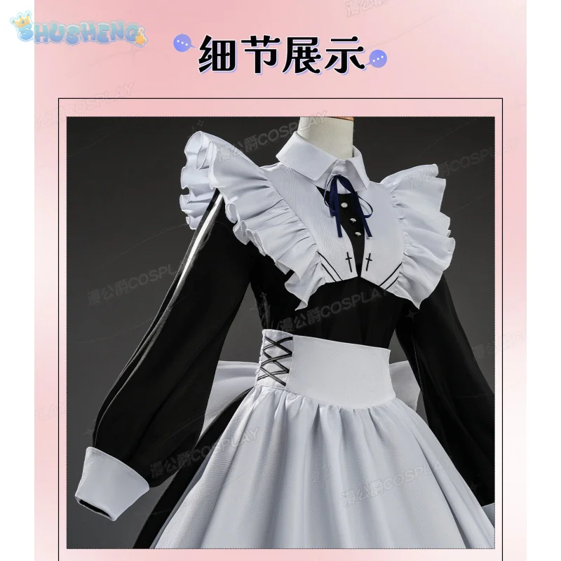 

Yūki Yuki Cosplay Costume laying Death Game to Put Food on the Table Women maid uniform Halloween party new sweet Lolita dress