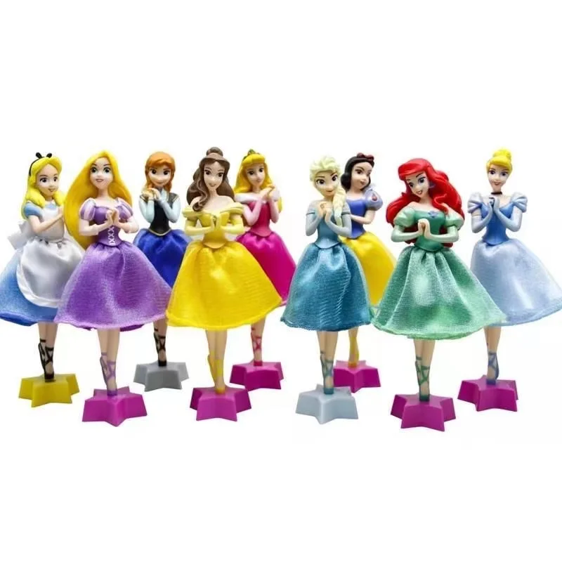 Disney ballpoint pen 3d princess pen cute cartoon shape student gel pen Frozen Aisha ornaments hand-made toy gift