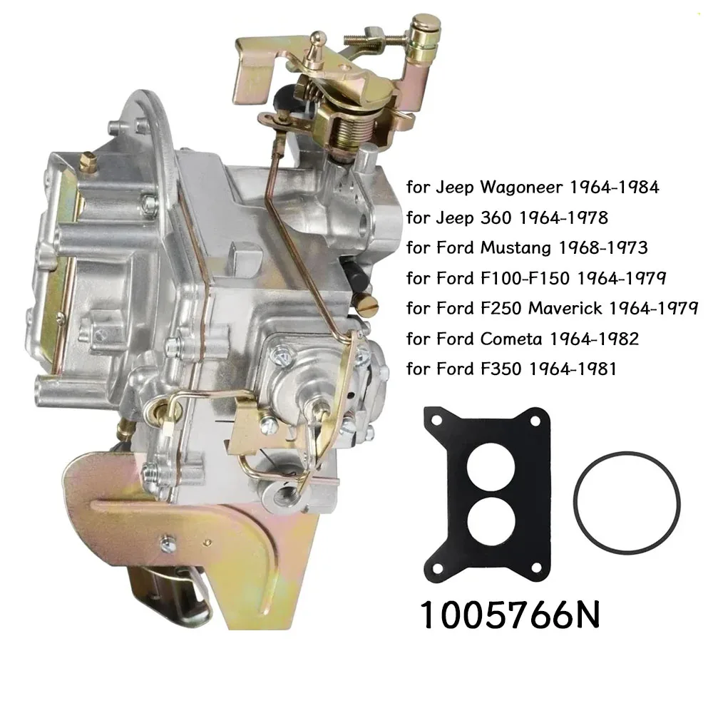 Carburador de Metal 1005766N para Jeep Wagoneer360 1964-1978 para Maverick Cometa F350 1964-1979 para Ford Mustang F100-F150 F250