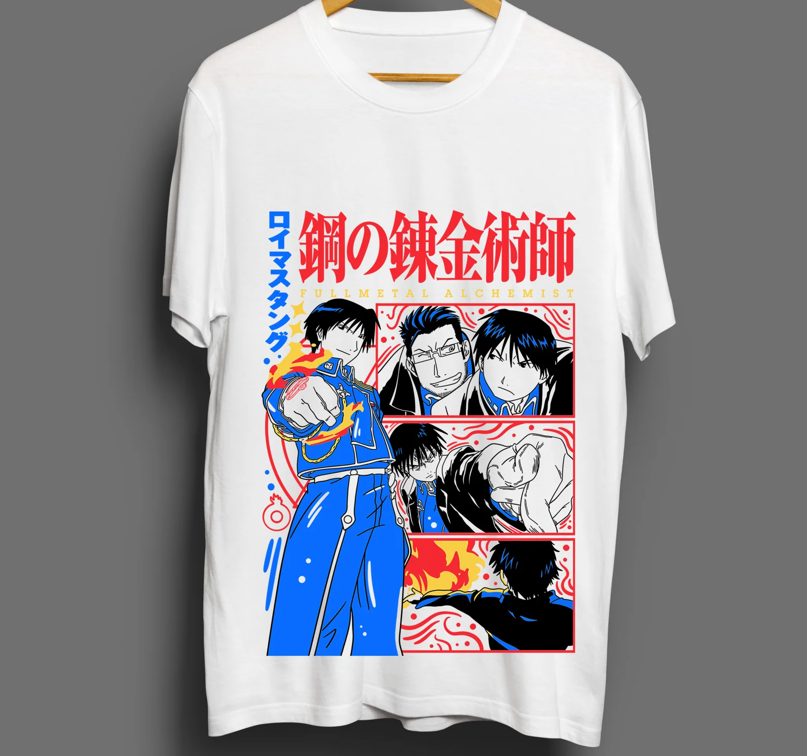 Fullmetal Alchemist T-Shirt Roy Mustang Lust FMA Anime Girl Gifts Shirt All Size