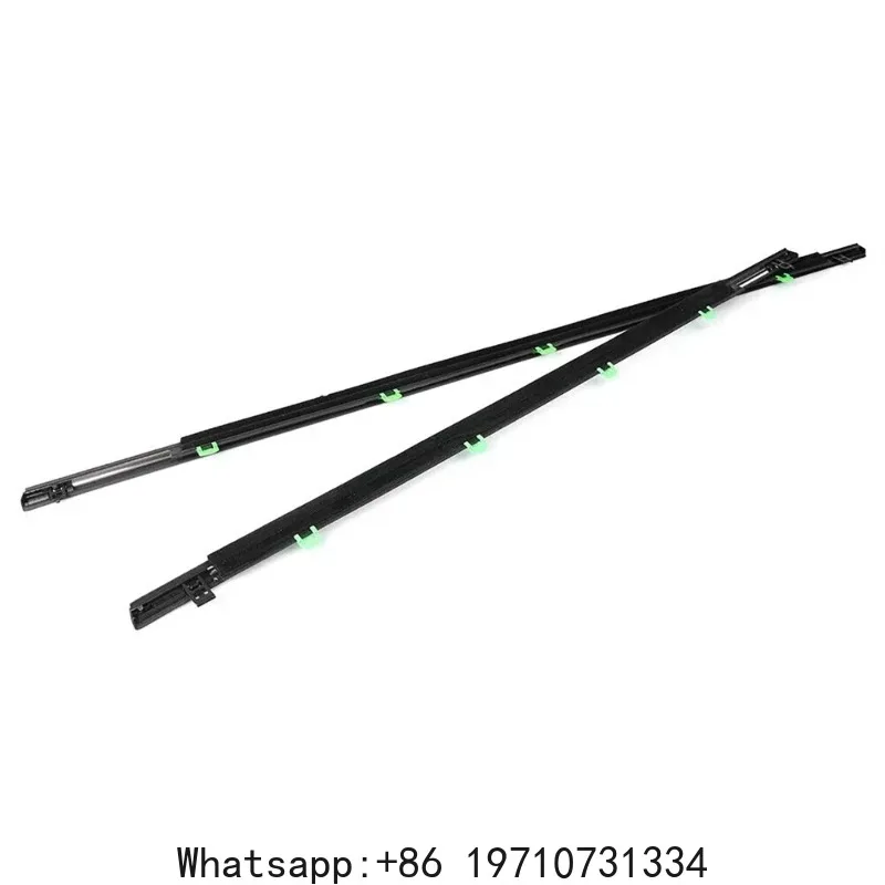Window Weatherstrips For Honda CRV CR-V 2007-2011 Black Chrome Door Moulding Trim Belt Outer Window Glass Seal Belts view 5
