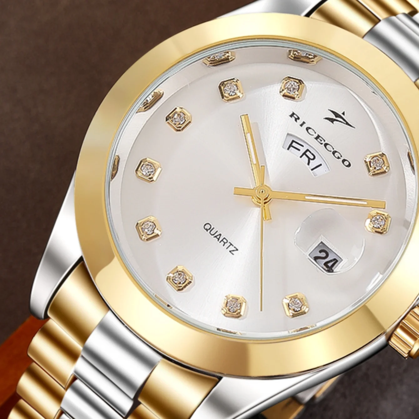Stainless Steel Mens Watches Luxury Clock Business Vintage Wrist Watch Classic Casual Quartz Movement Couple Wristwatch
