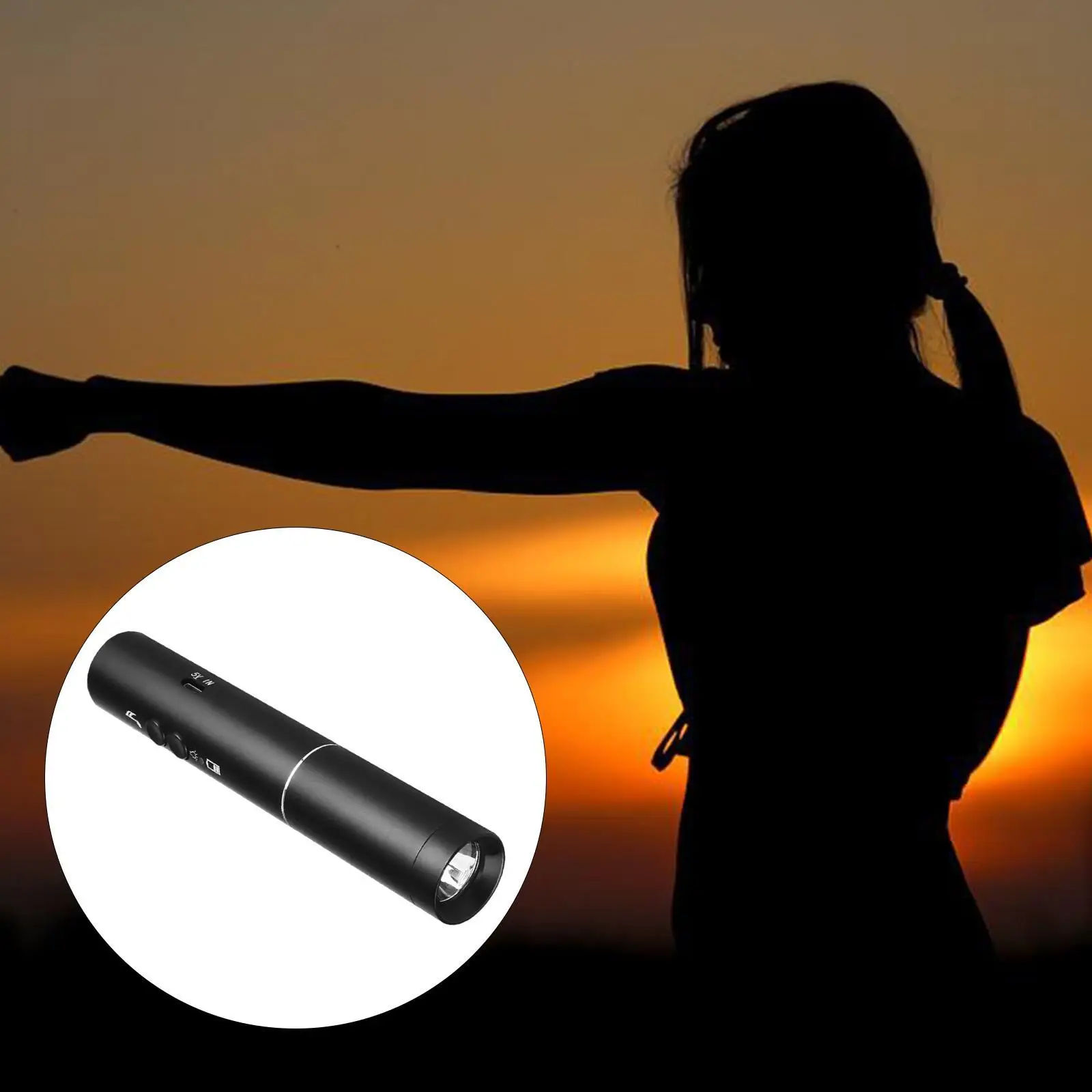 

Electronic Whistle Sports Electric Whistle w LED Flashlight Hiking Boating