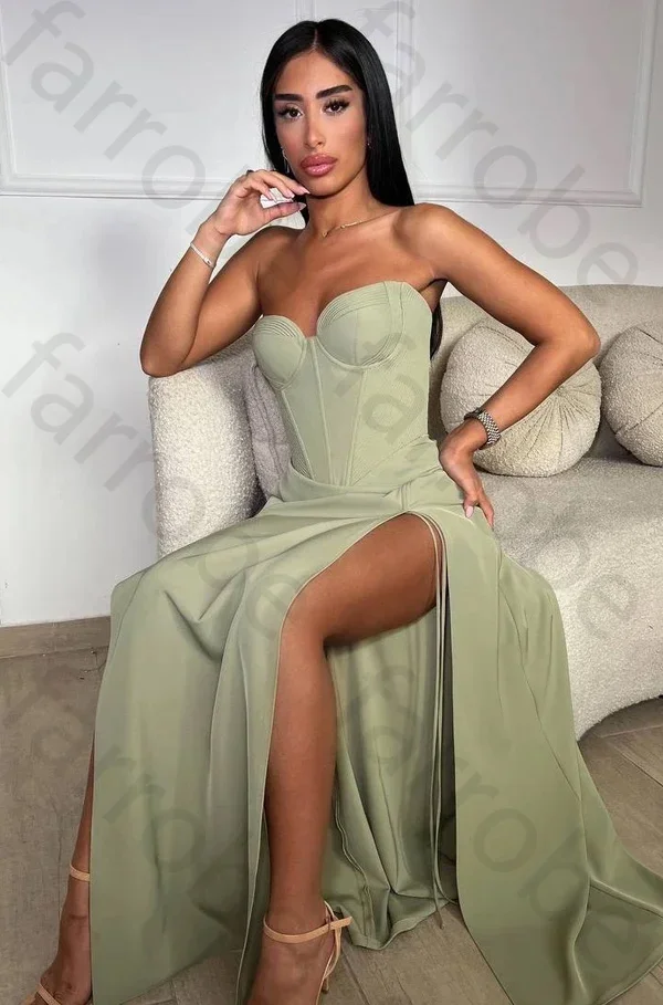 Customized Satin Prom Dresses Simple Wedding Floor-length Formal Exquisite High Quality Occasion Evening Party Dress for Women