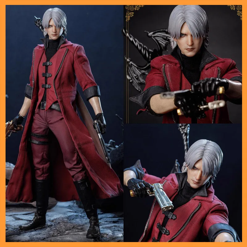 Asmus Toys 1/6 Scale DMC100 Mysterious Handsome Male Soldier In Red Clothes Silver Hair Full set Fit 12inch Action Figure Toys