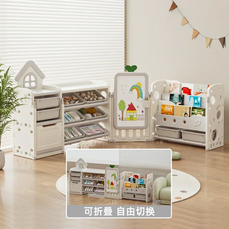 

Toy storage rack and household storage box