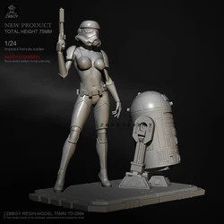 75mm 1/24 Resin model kits figure DIY toy self-assembled TD-2684