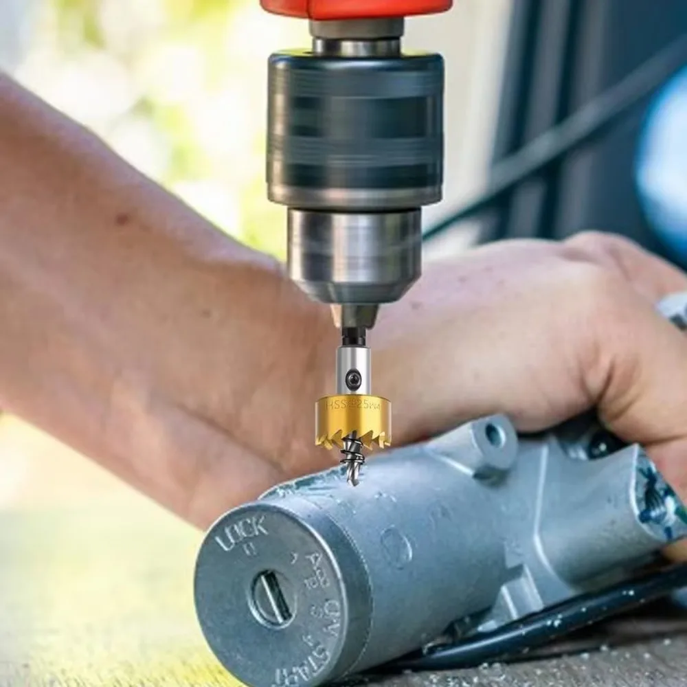 

5Pcs/Set 16-30mm HSS Drill Bit Quickly High Speed Steel Hole Serration Kit Durable Metal Hole Opener For Metal Wood Alloy