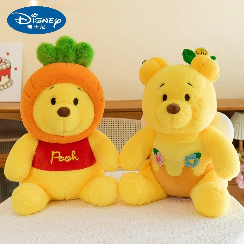 

Disney 2025 Новый Морковь Винни Пух Мультфильм Плюшевая Игрушка Медовый Пух Винни Пух Украшение Дома Лучший Подарок На День Рождения для Друзей