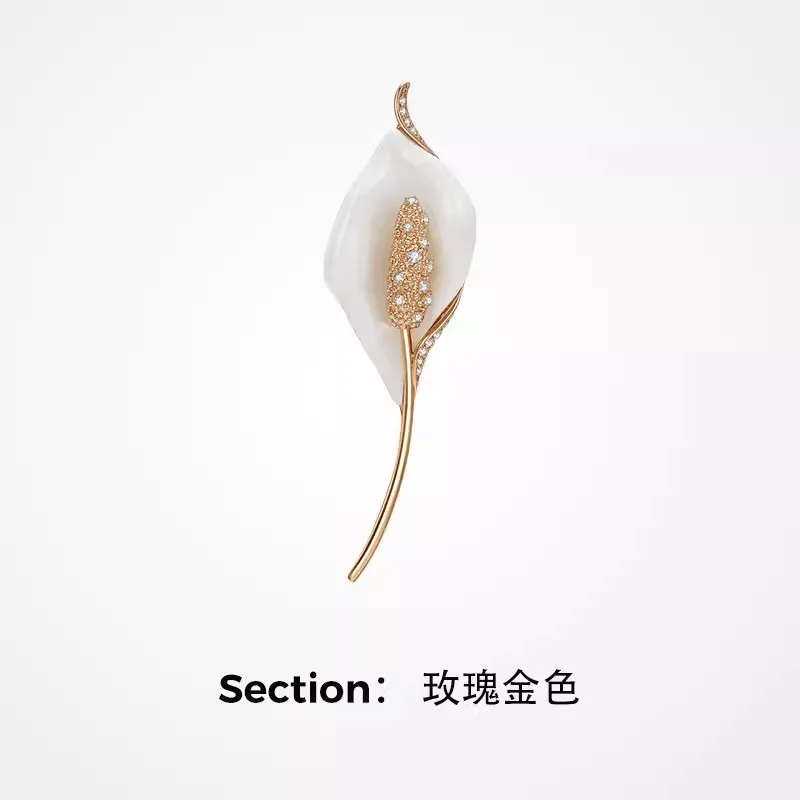 رائعة المينا بتلات بروش للنساء للجنسين أنيقة حجر الراين زهرة دبابيس الملابس الزفاف الديكور دبوس مجوهرات هدايا