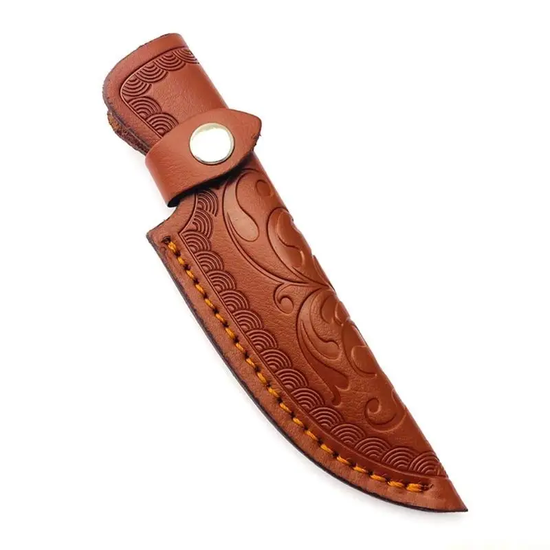 QX2E Leathers Knife Pouches Handmade Knife Belt Loop Case Holder Bag Pocket Knife Sheath for Cutting Tool Carriers