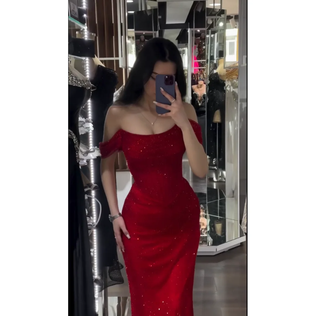 

Lena Special Occasion Dresses for Special Occasions Red Ball Gowns Custom Made Women's Elegant Dresses for Luxury Party Shiny