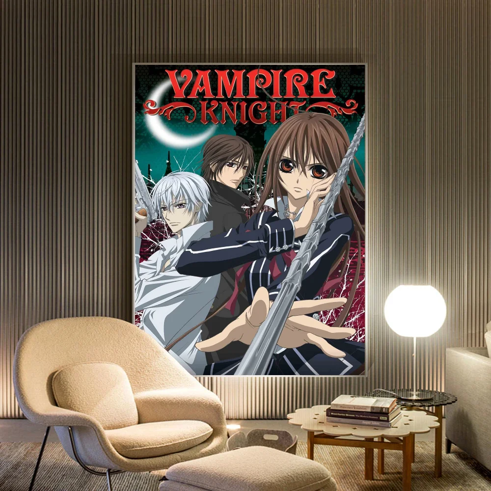 ملصقات أنمي فارس مصاص دماء ، ديكور غرفة كاواي ، ملصق ورقي لاصق مقاوم للماء ، بار مقهى #6