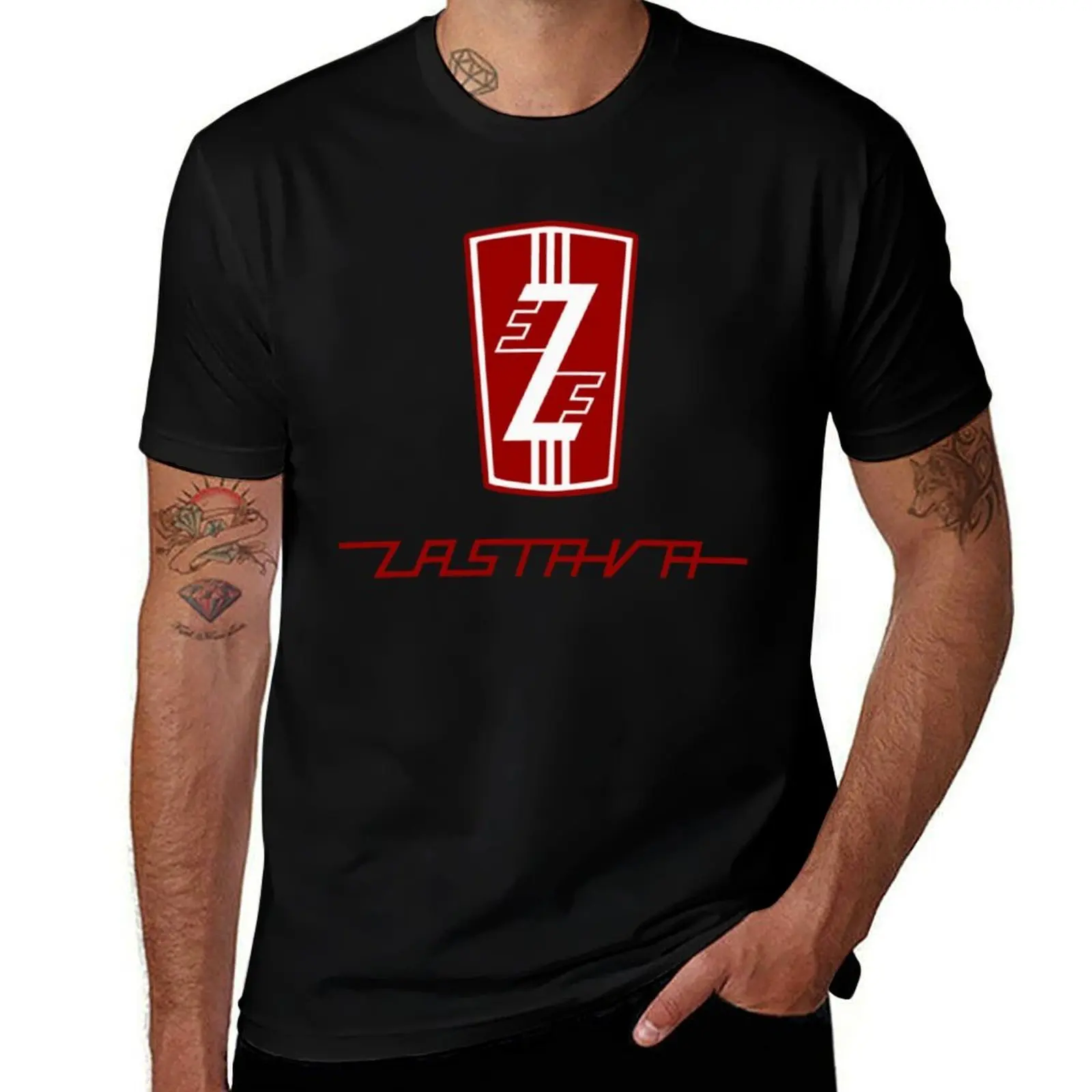 

Zastava Oldschool Logo T-Shirt cotton t shirts high quality t shirt man designer T-Shirt