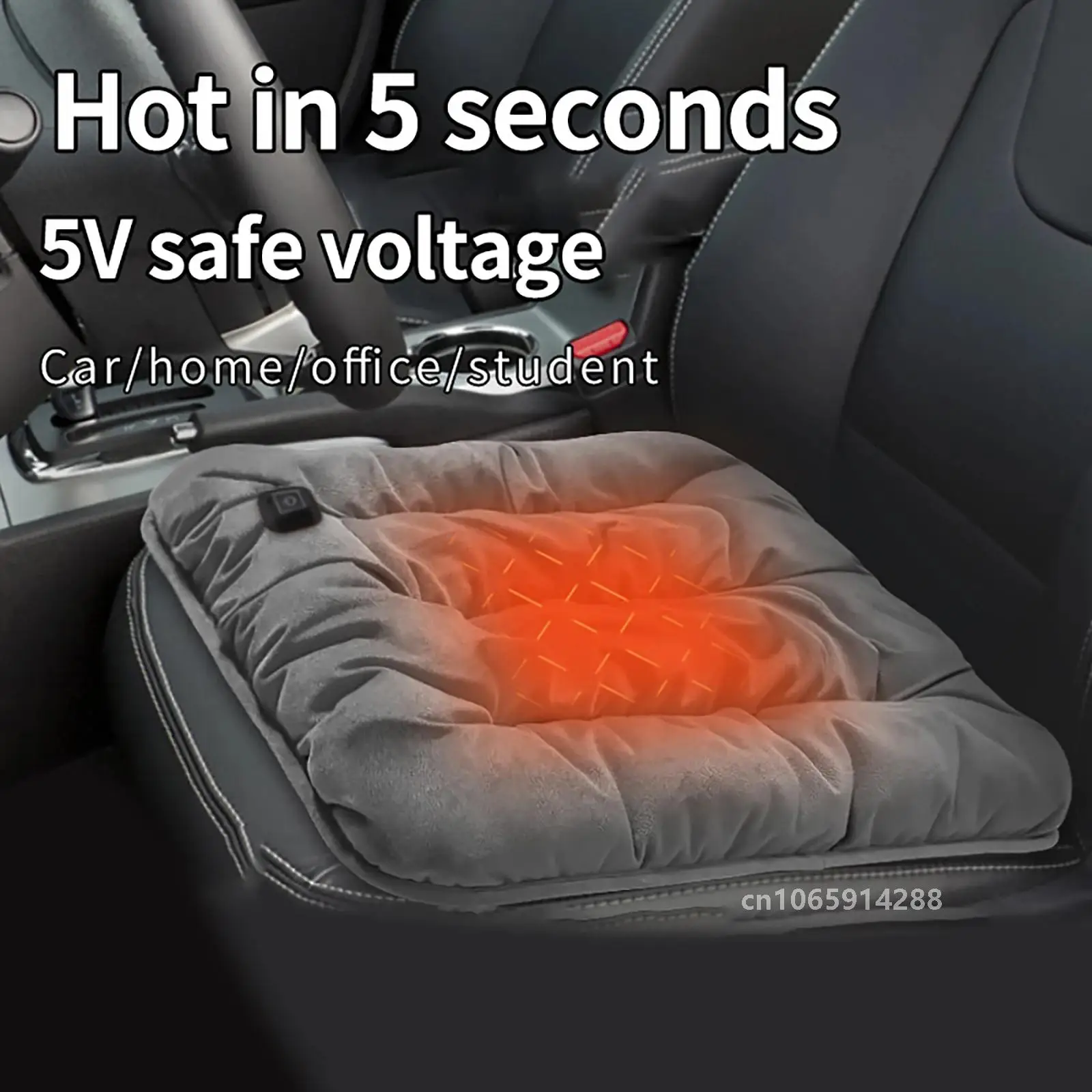 Multifunctional Electric Heating Cushion Winter Warmer Pad Pet Heating Pad for Office Car USB Charging Three-Speed Thermostat