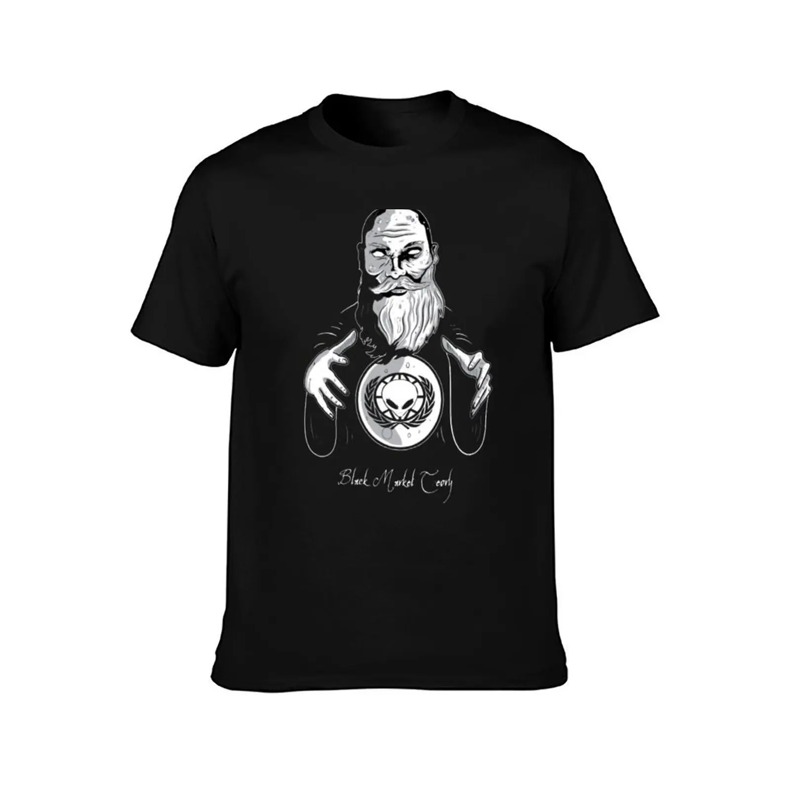 Storybook Sages Black Market Theory T-Shirt Summer Casual Cotton Tee Oversized Streetwear Tops Vintage Graphic Print