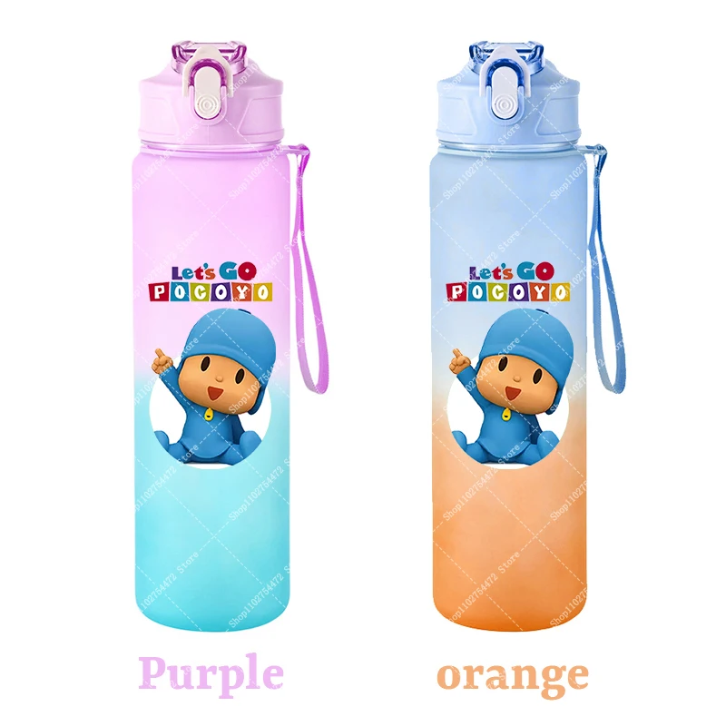 Children Portable Sports Water Bottle Pocoyoed Kids Anime Plastic Cold Drink Container Boy Girl Cartoon Cute Juice Cup Gift 2026 view 5