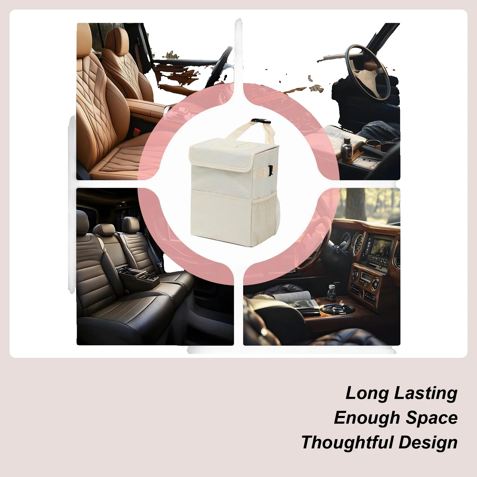 

Автомобильные мусорные баки, герметичный органайзер на заднем сиденье, автомобильный мусорный бак для грузовика, внедорожника, дорожных поездок, выходных, отдыха