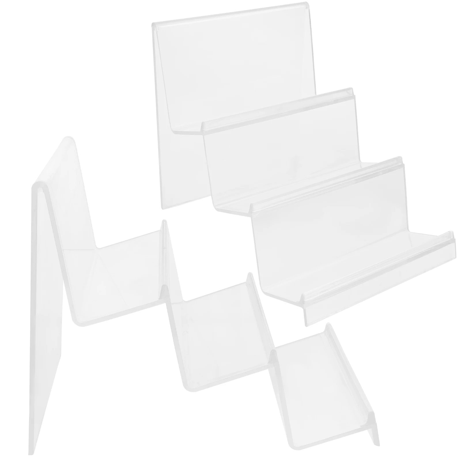 

2pcs Clear Rack Handbag Countertop Display Wallet Jewelry Purse Display Stand Holder Wallet Stand Storage Organizer