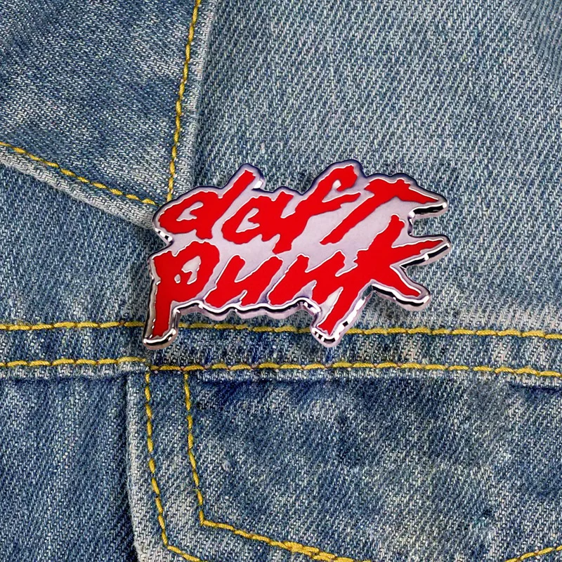 Daft Punk Enamel Pins Rock Band Music Badges Backpack Pins Denim Jackets Hats Brooch Accessories Fan Jewelry Gifts