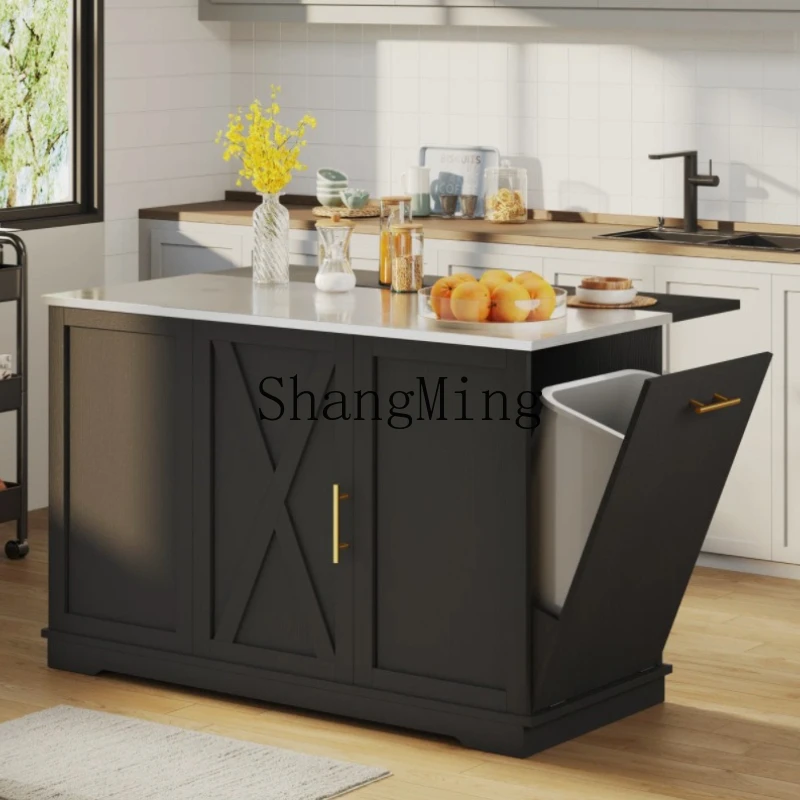 

SM removable kitchen island multi-functional restaurant console household simple storage table