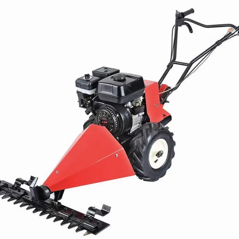 Self propelled garden weed harvester 18 inch lawn mower