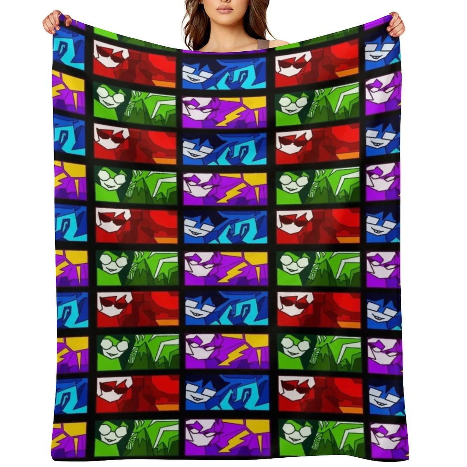 

Homestuck Beta Kids Lands Throw Blanket Sofa Quilt Soft Beds Plaid on the sofa Plaid Blankets