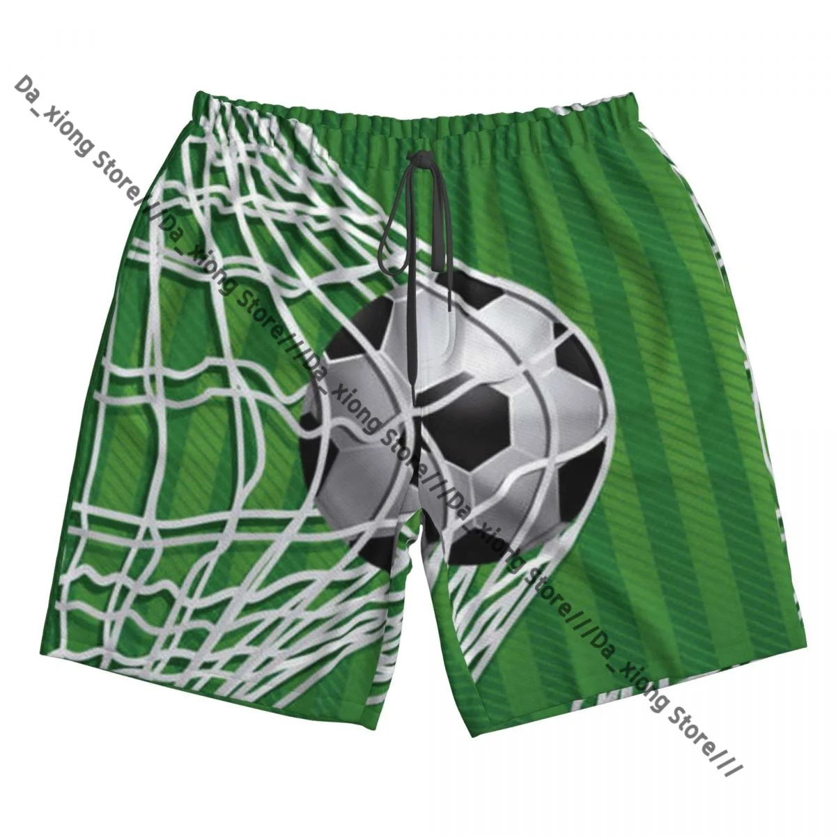 Men Beach Short Quick-drying Swimming Trunk Soccer Design Swimwear Swimsuit Bathing Shorts