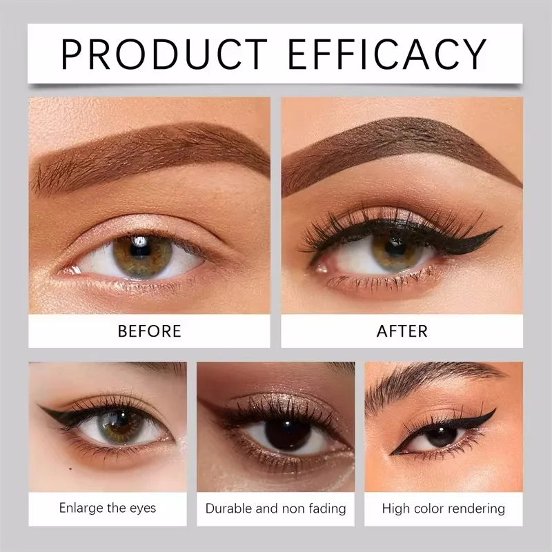 مقاوم للماء الأسود الكحل السائل القلم فائقة غرامة مكافحة لطخة دائم السلس الكذب دودة القز عيون اينر أقلام أدوات ماكياج العين