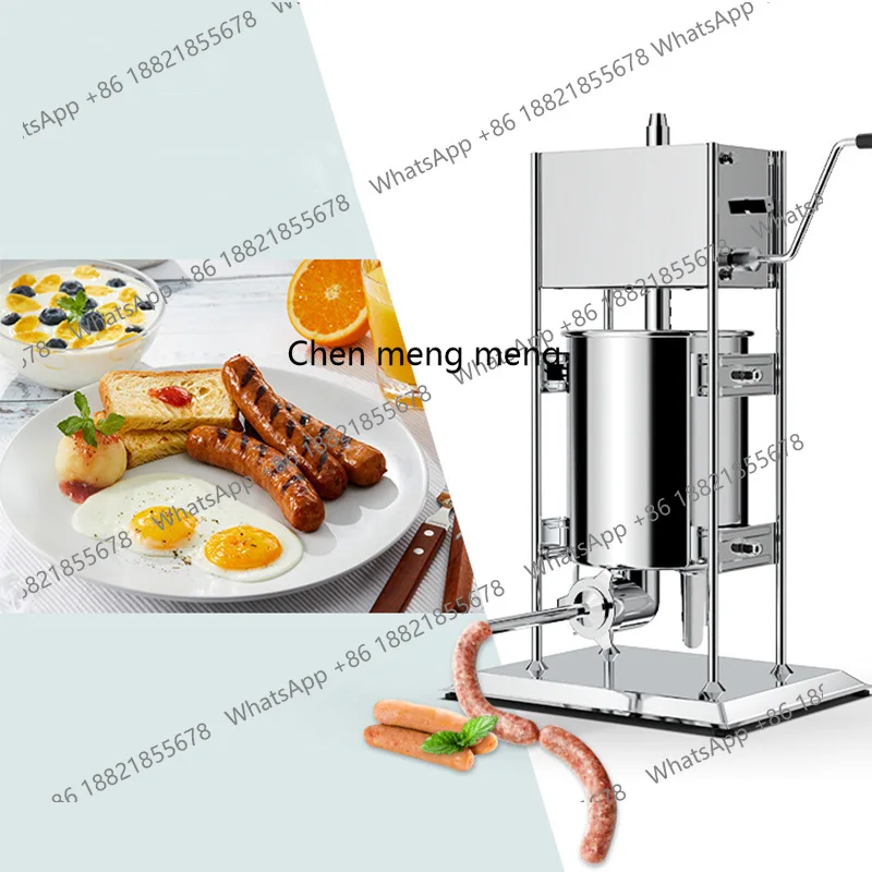 

Vertical commercial enema machine Manual gear Horizontal stainless steel sausage machine Hand cranked enema machine