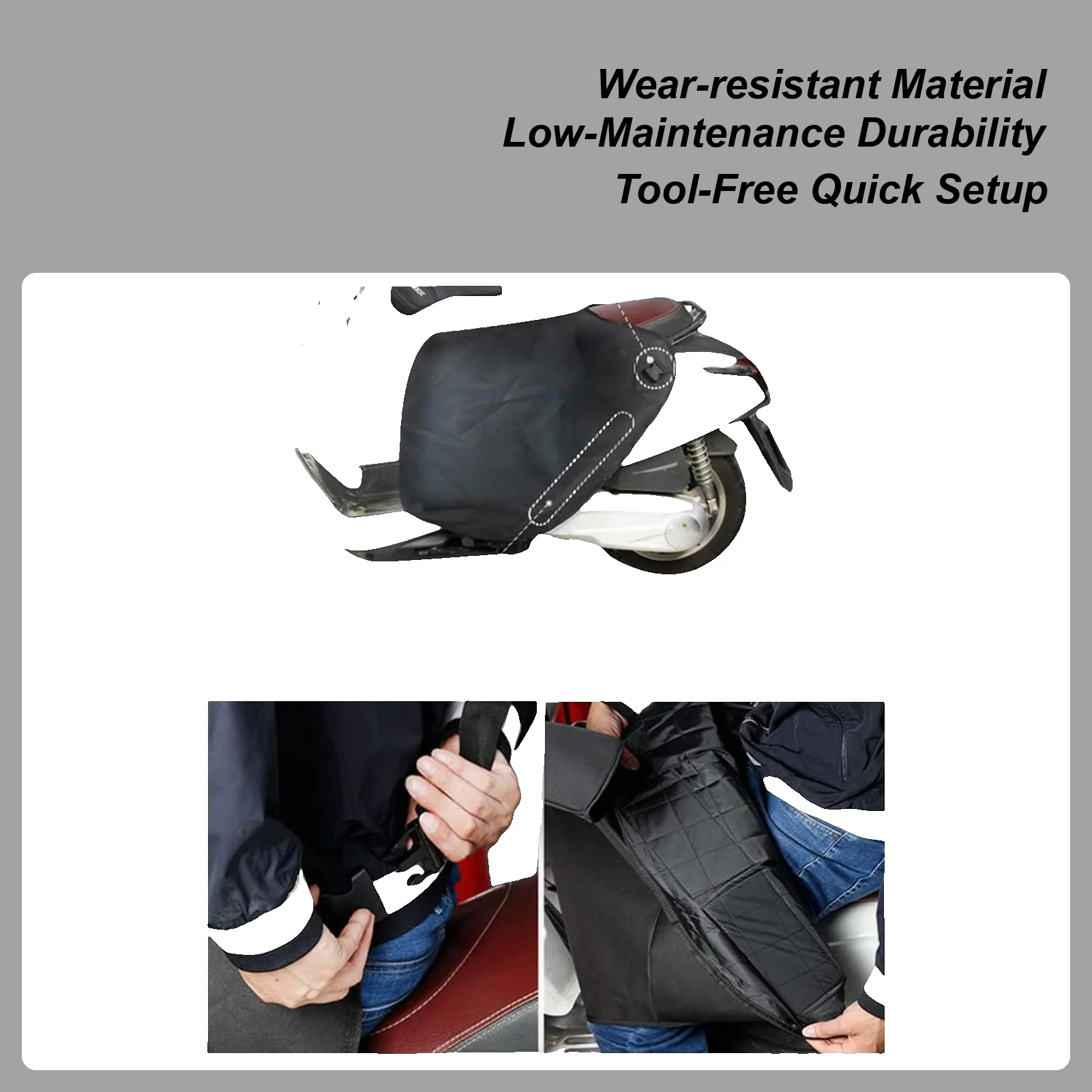 Motorcycle Leg Protection Knee Warm Cycling Blanket Cycling Knee Thermal Lining For Scooter Commuting Road Trip Motorcycle