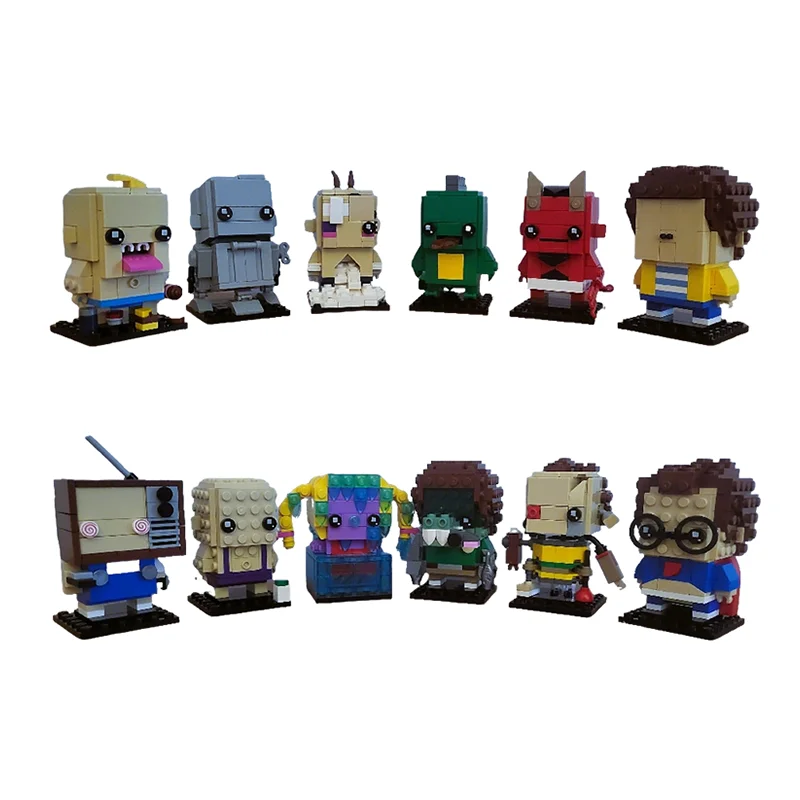 6249 pièces MOC Garbage Pail BricKidz Série complète Brickheadz Modèles de blocs de construction Jouets Architecture Cadeau de Noël Éducation