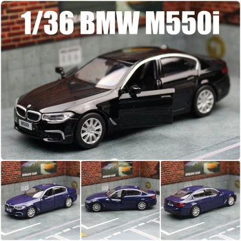 1/36 BMW M550i 5-serie speelgoedautomodel voor kinderen RMZ City gegoten legering metaal miniatuur pull back collectie cadeau voor jongens kind