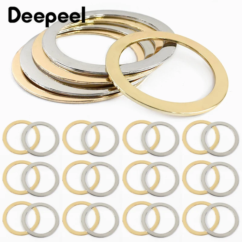 

2/4Pcs 40/50mm O Ring Metal Flat Bag Handle Buckles Clothes Women Handbag Strap Decorative Clasp Loop DIY Hardware Accessories