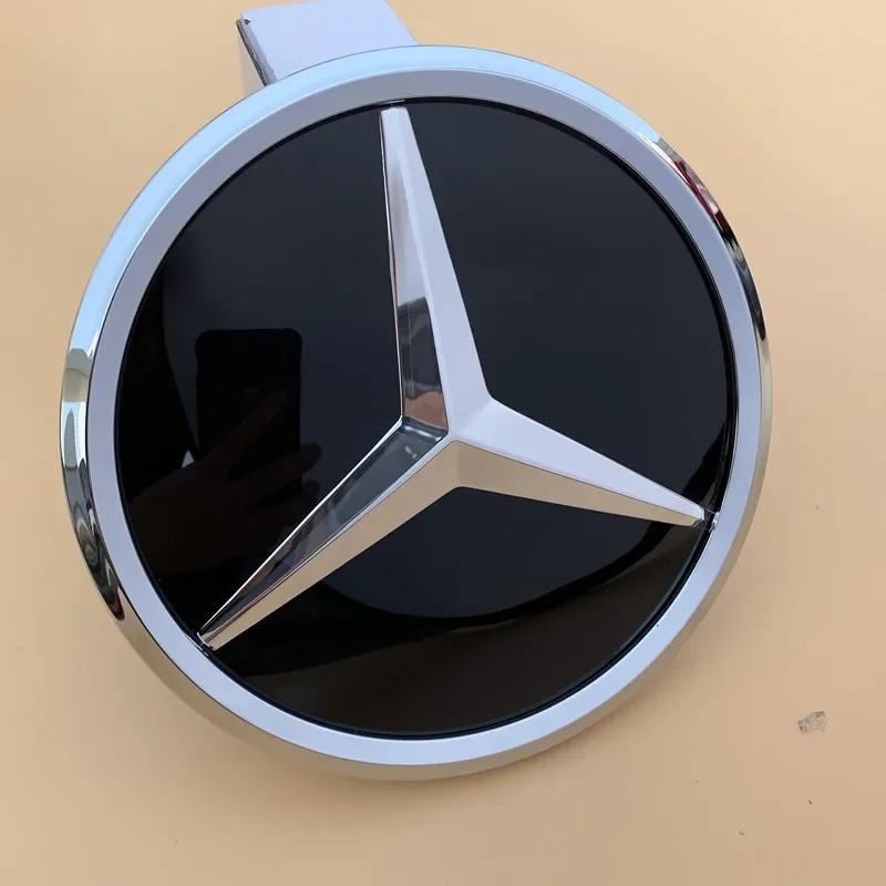 The front grille star logo badge mirror bottom 3D ABS logo for Mercedes-Benz W166 X205 GLC200 GLC260 GLC300 GLS350 400 AMG/GLS63