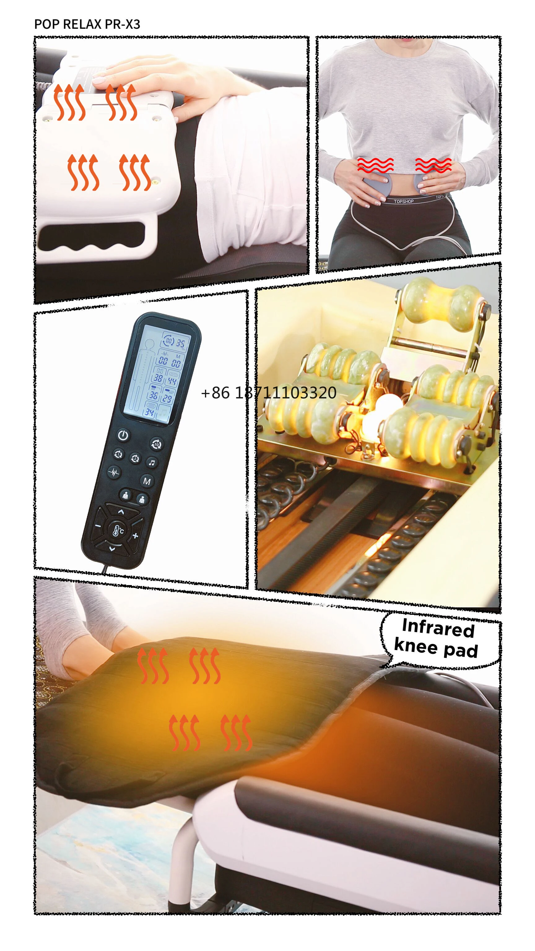 Korean Spa Seragem Master V4 V9 Deluxe Jade Stone Therapy Therapeutic Massage Roller Bed