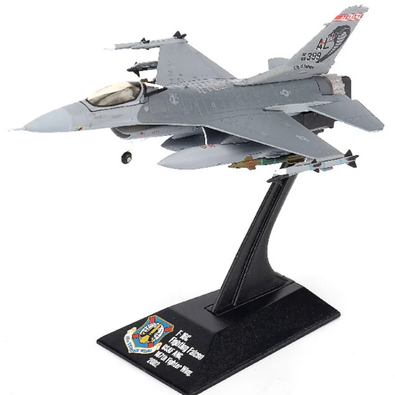 

JC WINGS Diecast 1/144 Scale U.S. Army F-16C Fighter Alloy Model Rattlesnake Squadron 187th Wing Collection