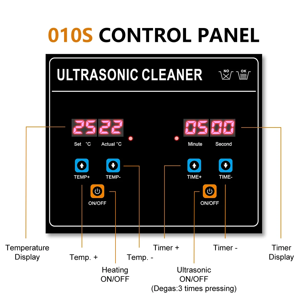 Digital Automatic Ultrasonic Cleaner Bath 2L 120W Machine Metal DPF Dirty Parts Mainboard Degreaser Washer Tank