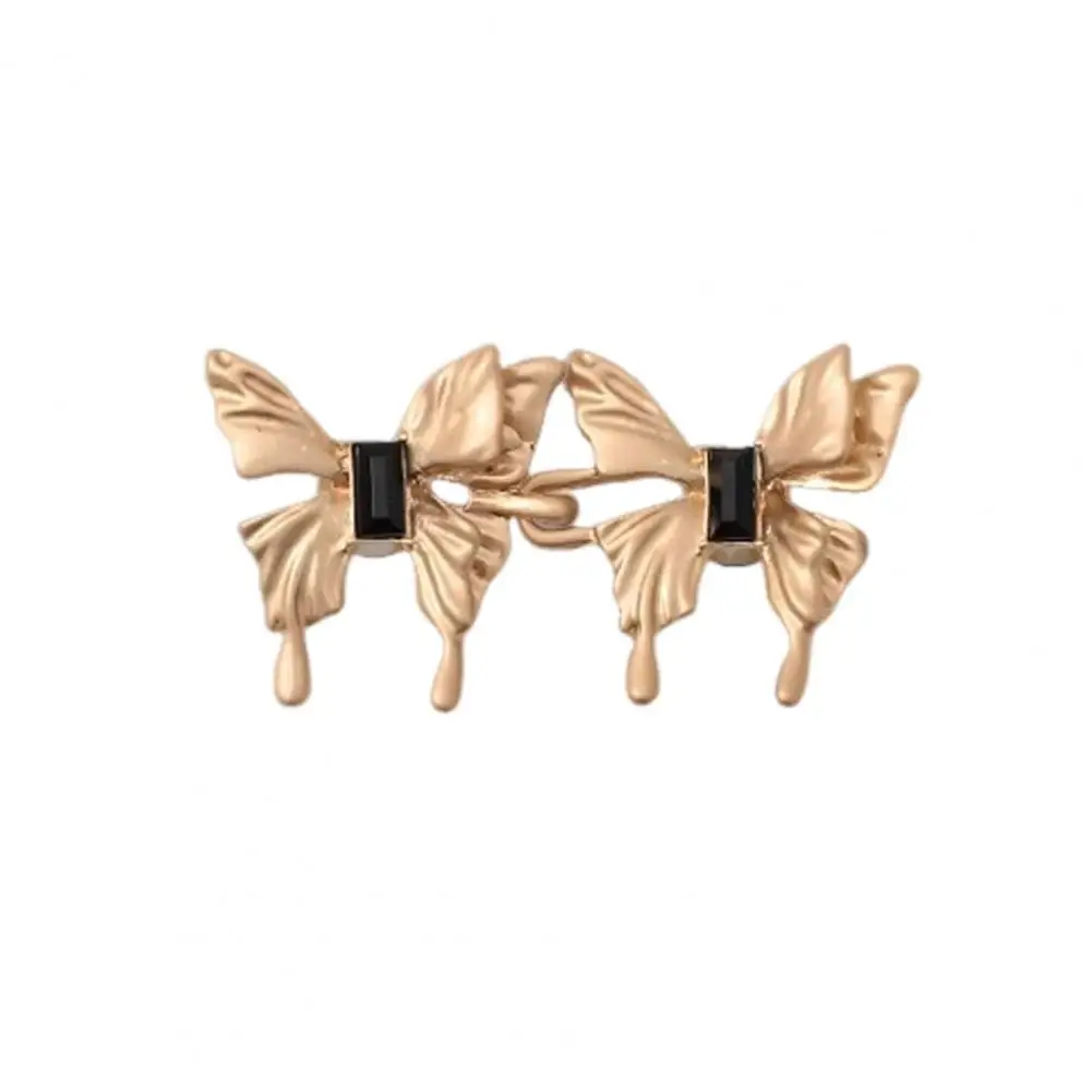 Clothing Buckle Clip 1 Pair Metal Butterfly Star Decorative Pants Waist Tighteners Adjustable No-sew Jeans Clips for Clothing