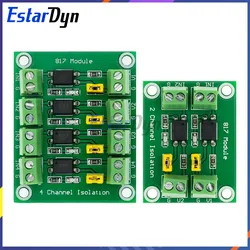 Estardyn PC817 2 4 Channel Optocoupler Isolation Board Voltage Converter Adapter 3.3V to 5V3.6-30V Driver Photoelectric Isolated