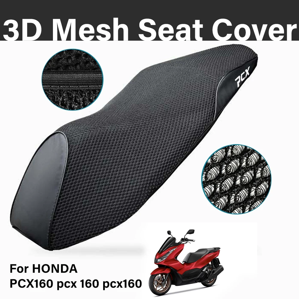 

For HONDA PCX160 pcx 160 pcx160 Motorcycle 3D Mesh Sun-proof Breathable Seat Cushion Cover Heat Cover Pad