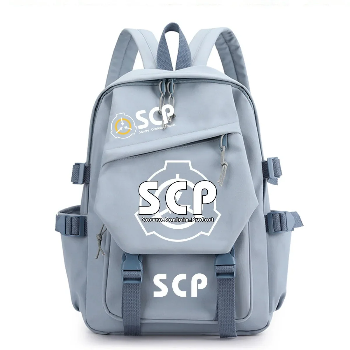 Black Blue Green White Pink, SCP Foundation, Student Kids Teens School Bags, Large Capacity Mochilas Anime Backpacks Girls Boys