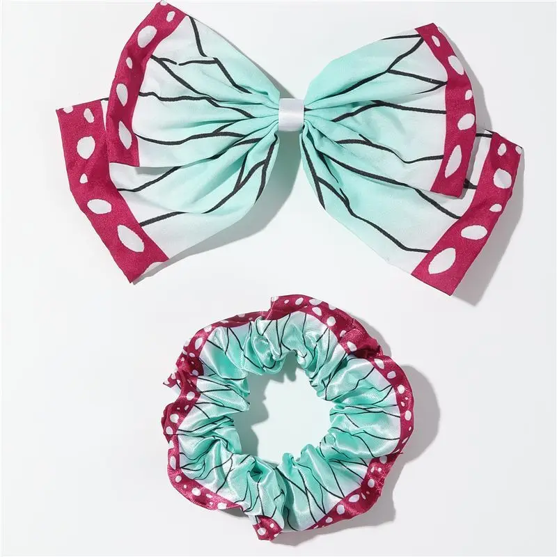 Kawaii Demon Slayer Nezuko Zenitsu Tanjiro Tomioka Giyuu Bow Hairpin Anime Peripheral Japanese Two-dimensional Hairband Gift